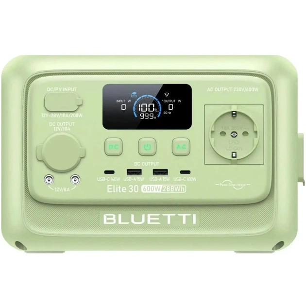 Зарядна станція BLUETTI Elite 30 V2 600W 288Wh (ELITE30V2GREEN) - Фото 1 Зарядна станція BLUETTI Elite 30 V2 600W 288Wh (ELITE30V2GREEN) - зображення 1