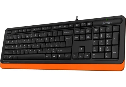 Комплект клавиатуры и мыши A4tech Fstyler F1010 USB Черно-оранжевый (F1010) - изображение 2