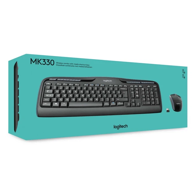 Комплект клавиатура + мышь Logitech Wireless Combo MK330 беспроводной (5099206033658) - Фото 5 Комплект клавиатура + мышь Logitech Wireless Combo MK330 беспроводной (5099206033658) - изображение 5
