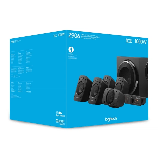 Акустическая система Logitech Z906 5.1 (5099206023536) - изображение 14
