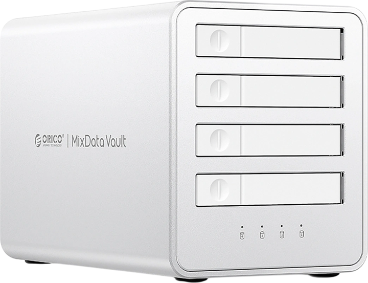 Disk Array Orico 8848U4 4-bay M.2 NVMe SSD White (6942227173294) - Фото 1 Disk Array Orico 8848U4 4-bay M.2 NVMe SSD White (6942227173294) - зображення 1