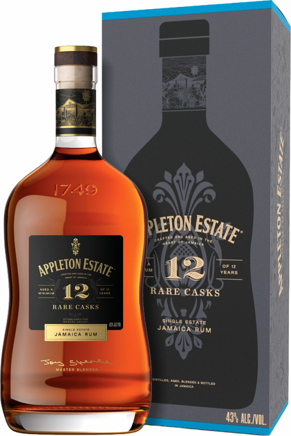 Ром Appleton Estate 12 лет выдержки 0.7 л 43% в подарочной коробке (4820180020348) - Фото 1 Ром Appleton Estate 12 лет выдержки 0.7 л 43% в подарочной коробке (4820180020348) - изображение 1