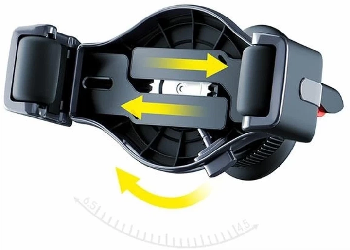 Uchwyt samochodowy 3MK Memo Hug Car Holder Black (5903108516624) - obraz 3