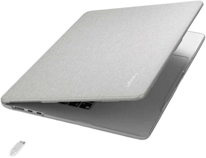 Etui Spigen Urban Fit do MacBook Air 15 M2-M5 2023-2026 Grey (8800337240962) - Zdjęcie 2 Etui Spigen Urban Fit do MacBook Air 15 M2-M5 2023-2026 Grey (8800337240962) - obraz 2