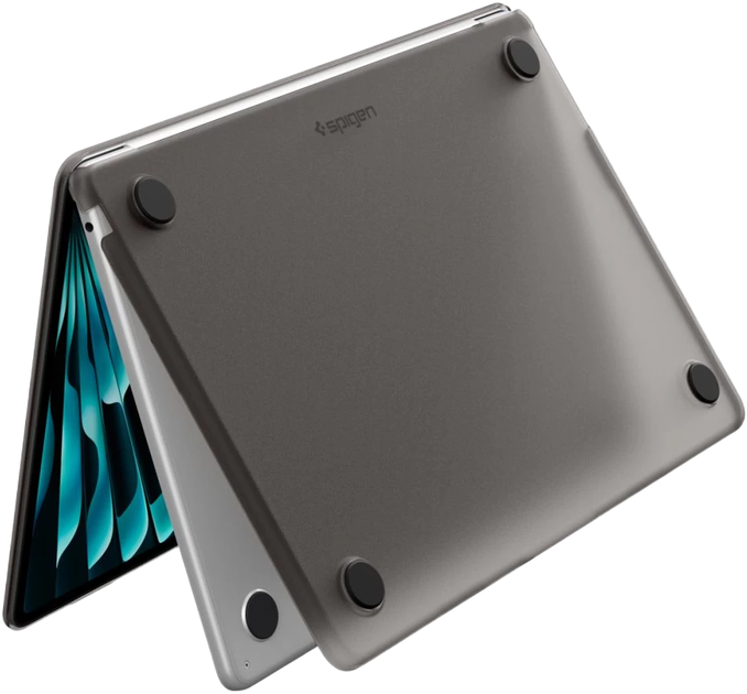 Etui Spigen AirSkin do MacBook Air 13 M2-M5 2023-2026 Black (8800337246643) - obraz 4