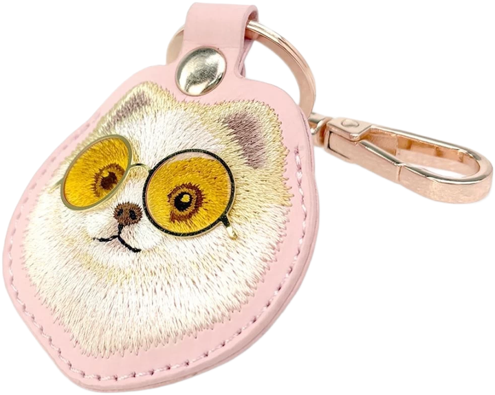 Etui Nimmy do lokalizatora Glasses Cool and Cute Dog Pink (6971080318788) - obraz 5