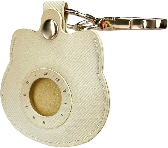 Etui-brelok Nimmy do AirTag Big Eyed Pet 2.0 Cat Khaki (6971080318627) - obraz 4