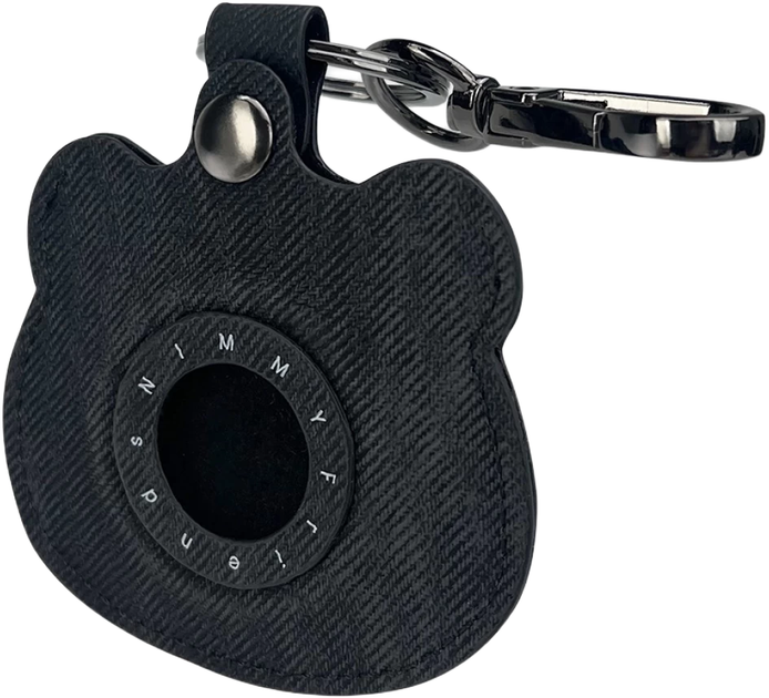 Etui-brelok Nimmy do AirTag Big Eyed Pet 2.0 Panda Black (6971080318634) - obraz 4
