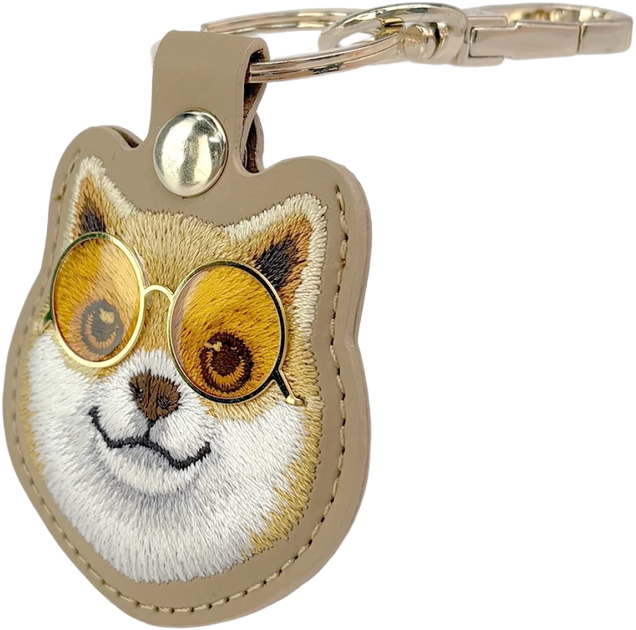 Etui Nimmy Glasses Cool Dog do lokalizatora Brown (6971080316845) - obraz 3