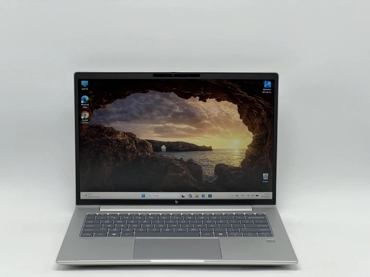 Ультрабук Б-клас HP EliteBook 640 G11 / 14" (1920x1200) IPS / Intel Core Ultra 5 135U (12 (14) ядер по 1.6 - 4.4 GHz) / 16 GB DDR5 / 480 GB SSD / Intel Graphics / WebCam б/в + Подарунок Бездротова миша HOCO GM28 - зображення 2