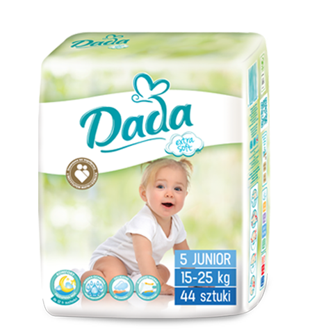 Підгузники Dada Extra Soft 5 junior 15-25 кг, 44 шт - Фото 1 Підгузники Dada Extra Soft 5 junior 15-25 кг, 44 шт - зображення 1