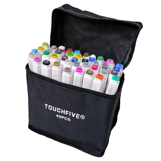 Набор маркеров двусторонних TouchFive 40 цветов (touch40-ch) – фото ...