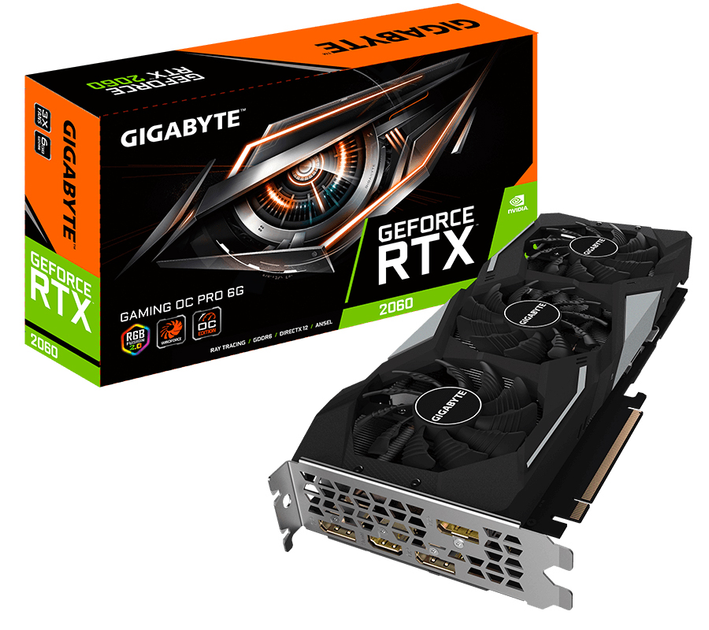 GeForce RTX 2060 GamingPro 6G グラフィックボード Видеокарта Gigabyte PCI-Ex GeForce RTX 2060 Gaming OC Pro