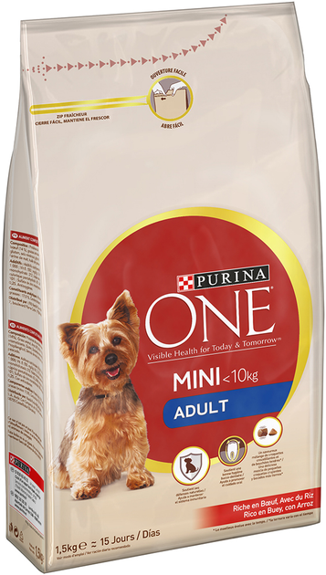 Упаковка сухого корму для собак малих порід Purina One Mini Adult з ...