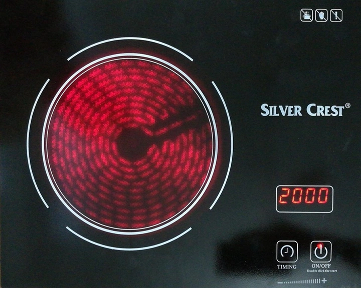 Керамическая инфракрасная плита Silver Crest SC-7031 2500 Вт Black - изображение 1