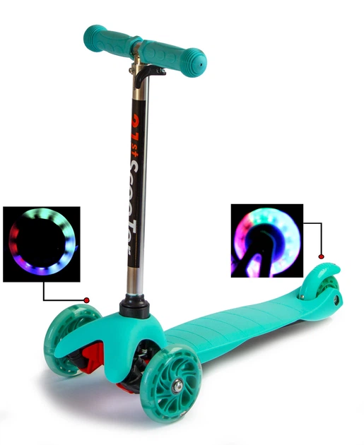 Самокат дитячий Mini Scooter 01 Бірюзовий - Фото 1 Самокат дитячий Mini Scooter 01 Бірюзовий - зображення 1
