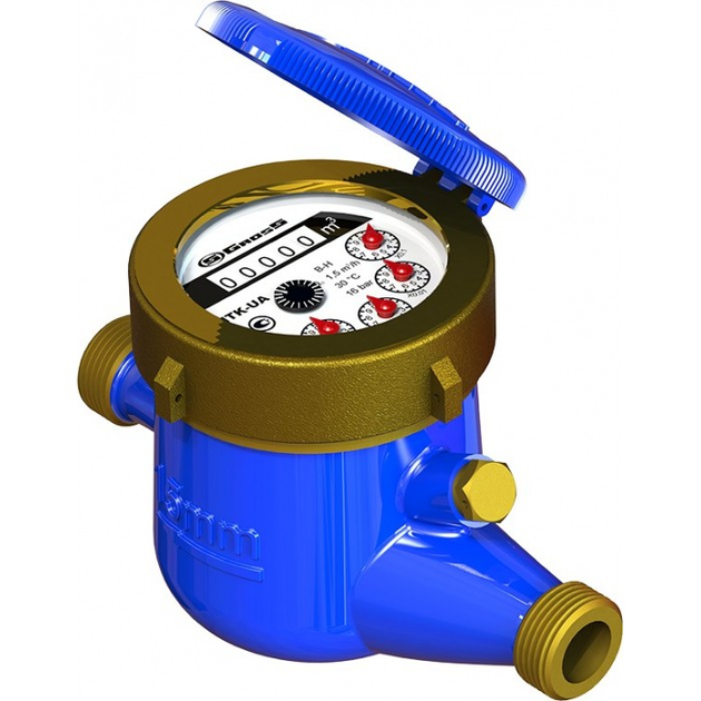 Счетчик водяной многоструйный Gross MTK-UA 15 для холодной воды (MTK 15 .