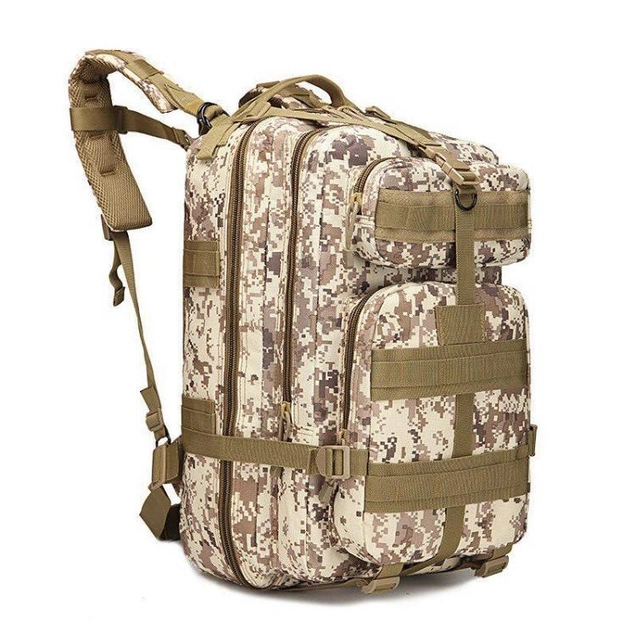 Тактический, городской, штурмовой,военный рюкзак ForTactic 45литров Светлый пиксель - изображение 1