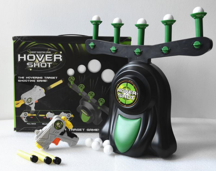 Воздушный тир, Детская игра пистолет с дротиками и летающие мишени Hover Shot, "Стрелялки" с бластером - изображение 3