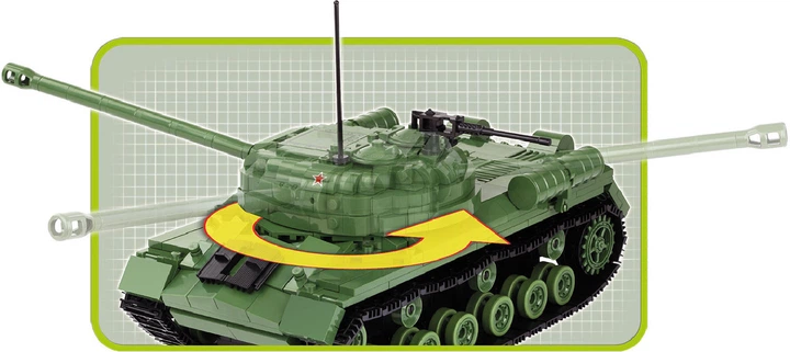 Klocki konstrukcyjne COBI Czołg IS-3 590 elementów (COBI-2492) (5902251024925) - Zdjęcie 7 Klocki konstrukcyjne COBI Czołg IS-3 590 elementów (COBI-2492) (5902251024925) - obraz 7