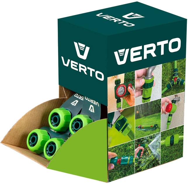 Конектор Verto двокомпонентний 1/2" 30 шт 15G730-30 (5902062050649) - Фото 2 Конектор Verto двокомпонентний 1/2" 30 шт 15G730-30 (5902062050649) - зображення 2