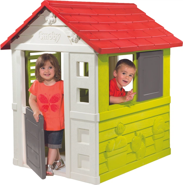 Smoby Toys Słoneczny domek z okiennicami (7600810712) - obraz 2