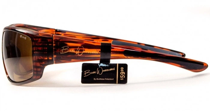 Очки поляризационные защитные 2в1 BluWater Babe Winkelman Polarized (brown) коричневые - изображение 10