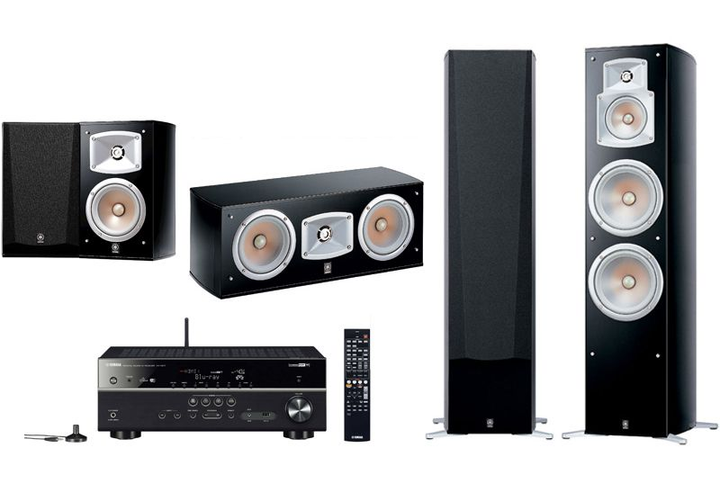 Домашній кінотеатр Yamaha Kino System 585 (RX-V585+NS-777+NS-C444+NS-333) Piano Black - зображення 1