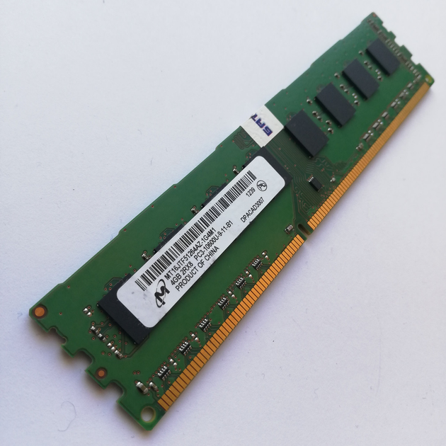 Оперативная память Micron DDR3 4Gb 1333MHz PC3-10600U 2R8 CL9 ...