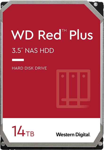 Western Digital WD140EFFX 14TB HDD② Жесткий диск Western Digital Red Plus NAS 14TB 5400rpm 512MB
