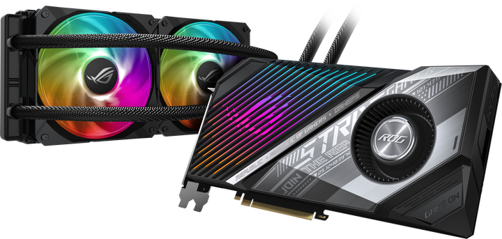 Видеокарта Asus PCI-Ex Radeon RX 6800 XT ROG Strix LC 16GB GDDR6