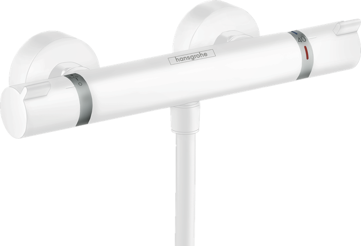 Змішувач з термостатом для душу Ecostat Matt White (13116700) - Фото 1 Змішувач з термостатом для душу Ecostat Matt White (13116700) - изображение 1