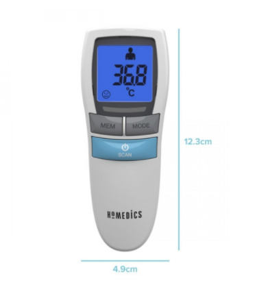 Інфрачервоний безконтактний термометр No Touch HoMedics - зображення 3