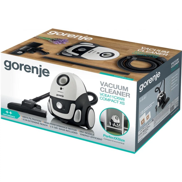Пилосос Gorenje VCEA 11 CXWII (VCEA11CXWII) - Фото 5 Пилосос Gorenje VCEA 11 CXWII (VCEA11CXWII) - зображення 5