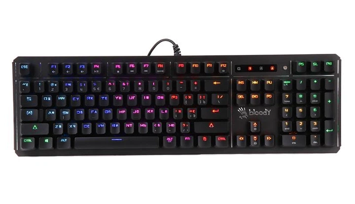 Клавіатура A4Tech B975 RGB Bloody Black USB - зображення 3