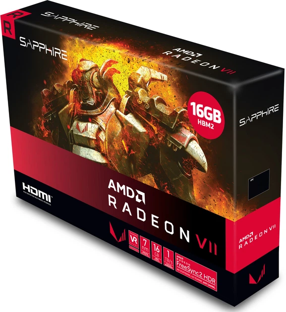 Видеокарта Sapphire PCI-Ex Radeon VII 16GB HBM2 (4096bit) (1750