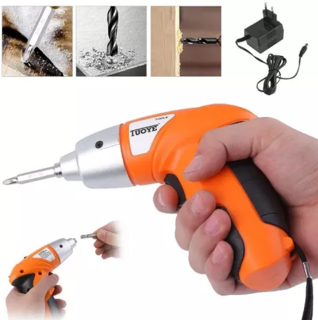Шуруповерт электрический аккумуляторный Tuoye Tools Cordless Screwdriver отвертка аккумуляторная, с 2-я битами Оранжевый - изображение 4