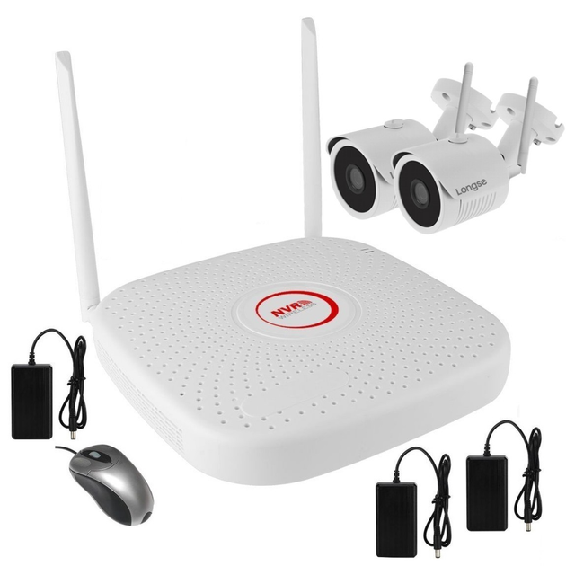 Беспроводной комплект видеонаблюдения Longse 2Wifi-2MP kit Full HD ...