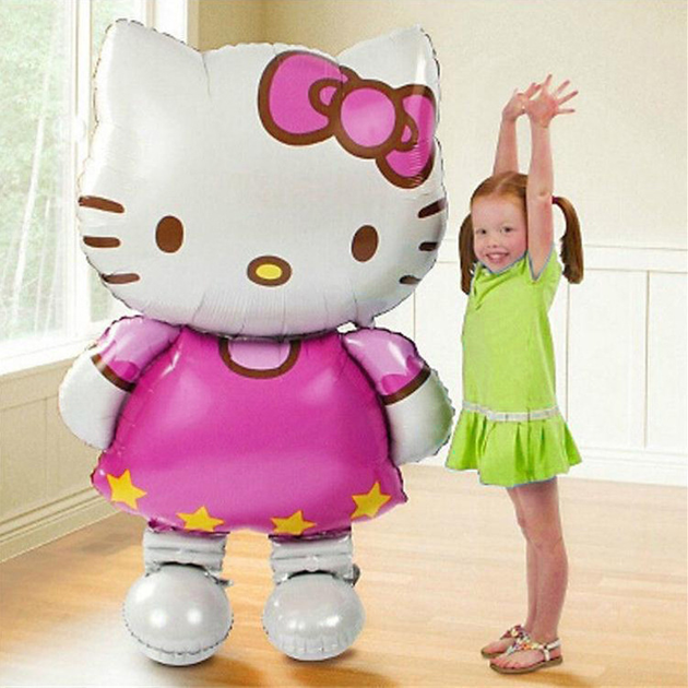 Фольгированный воздушный шар Хелло Китти Hello Kitty 114x70 см – низкие ...