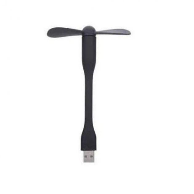 Портативний, гнучкий, міні USB вентилятор чорний - зображення 3