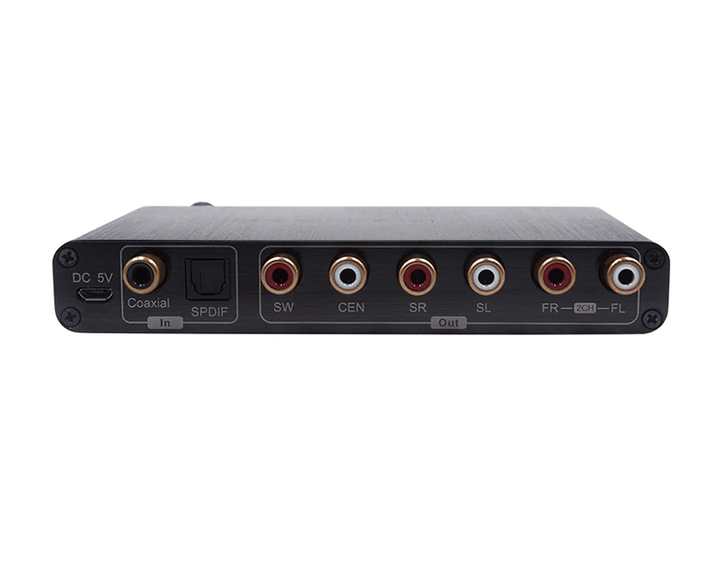 Оптический аудио конвертер звука с оптики S/PDIF в звук 5.1 (декодер AC3, DTS, Dolby Digital) - Фото 4 Оптический аудио конвертер звука с оптики S/PDIF в звук 5.1 (декодер AC3, DTS, Dolby Digital) - изображение 4