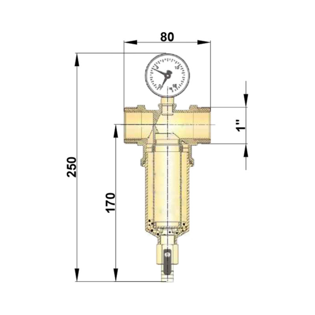 Самопромывной фильтр Icma 1"х3/4" НВ №750 - изображение 2