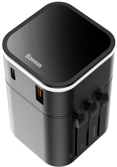 Универсальное зарядное устройство Baseus Travel Universal 2 in 1 3A 18W Black (JY-302PD) - изображение 5