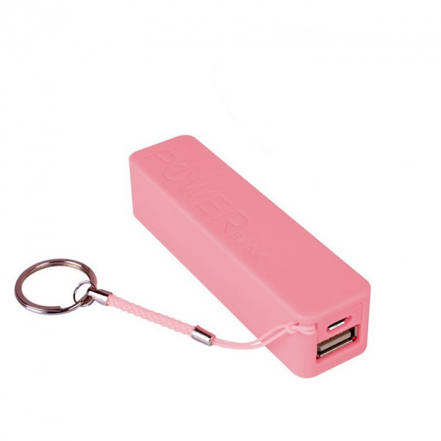 Универсальная батарея Power Bank 2600 mAh Розовый - Фото 1 Универсальная батарея Power Bank 2600 mAh Розовый - зображення 1