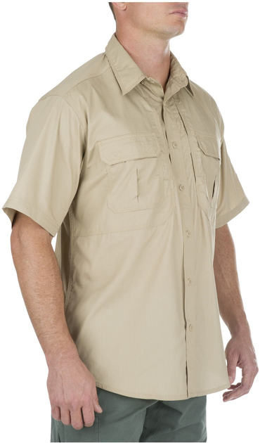 Рубашка тактическая 5.11 Tactical Taclite Pro Short Sleeve 71175 L Tdu Khaki (2000000110714) - изображение 2