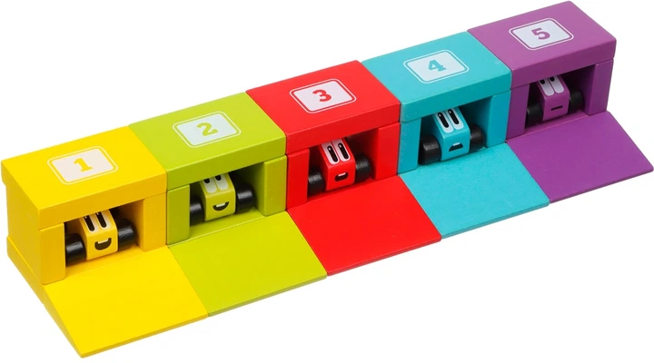 Drewniane klocki edukacyjne Cubika Lwiątko Coloured Race (CBK14859) - obraz 2