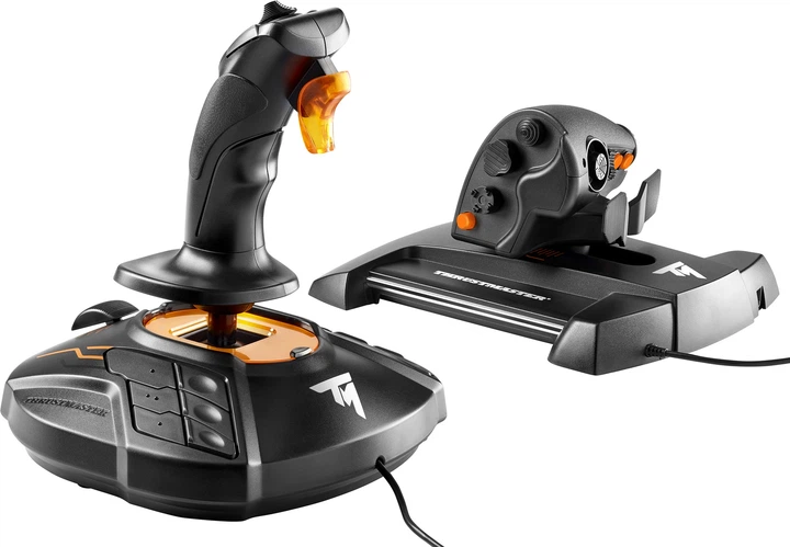 Joystick Thrustmaster T.16000M FCS Hotas czarno-pomarańczowy (2960778) - obraz 4