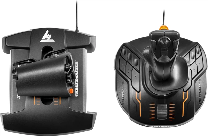 Joystick Thrustmaster T.16000M FCS Hotas czarno-pomarańczowy (2960778) - obraz 7