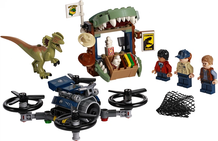 Конструктор LEGO Jurassic World Втеча дилофозавра 168 деталей