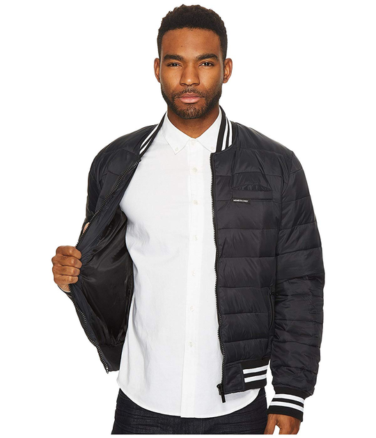 Members only on sale varsity puffer jacket